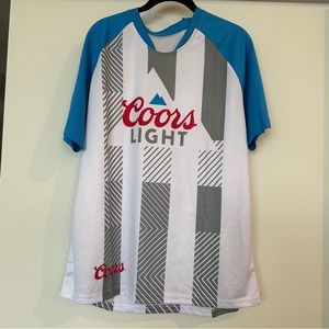 NWT Coors Light Beer Jersey Short Sleeve Shirt